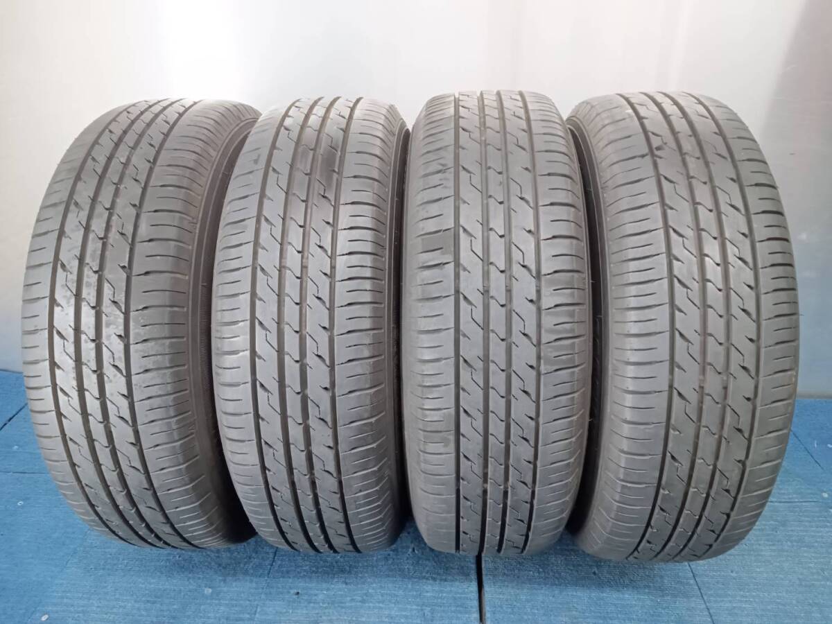 ★8.5-9分山★18.19年製★ ECOFINE 195/65R15　社外ホイール 15×6J +53 5H-114.3 4本セット ノア・ヴォクシー等　E274_画像2