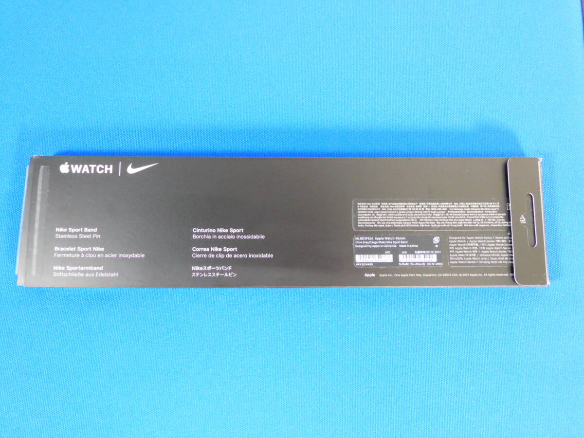 t2848 美品 Apple Watch Nike ML8D3FE/A 45mm オリーブグレー/カーゴカーキ アップル ナイキ スポーツバンド 純正品_画像7