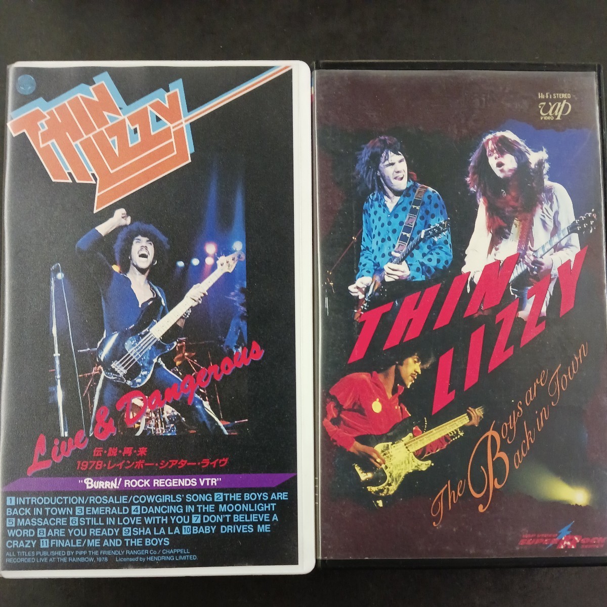 VHS_20】 シン・リジィ THIN LIZZY 2本まとめて ビデオテープの画像1