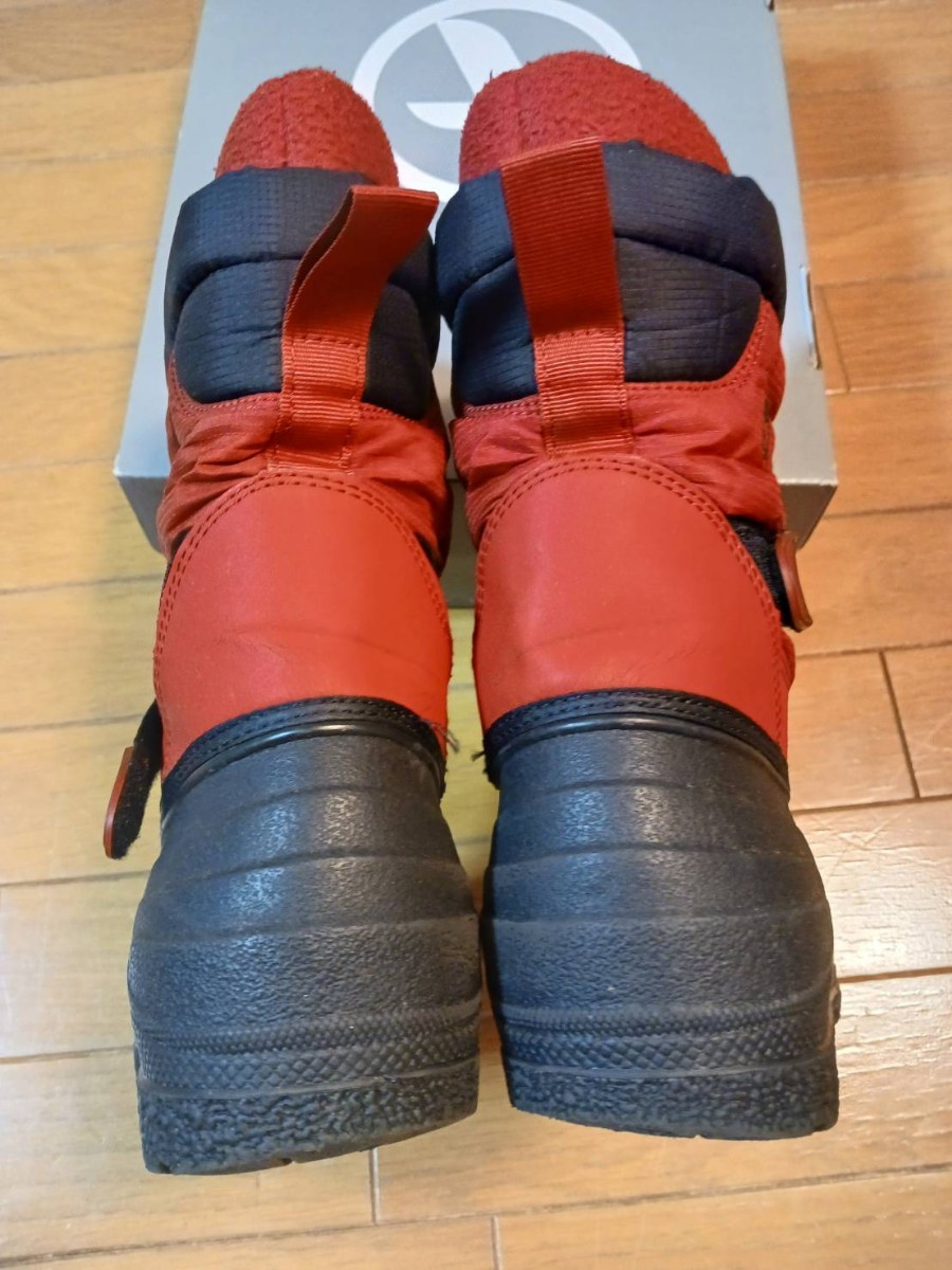 AIGLE　33 　20,5センチ　エーグル　スノーブーツ　キッズ　防寒　冬　雪遊び　スキー　キャンプ　アウトドア　赤　男女　21 20　小学生_画像3