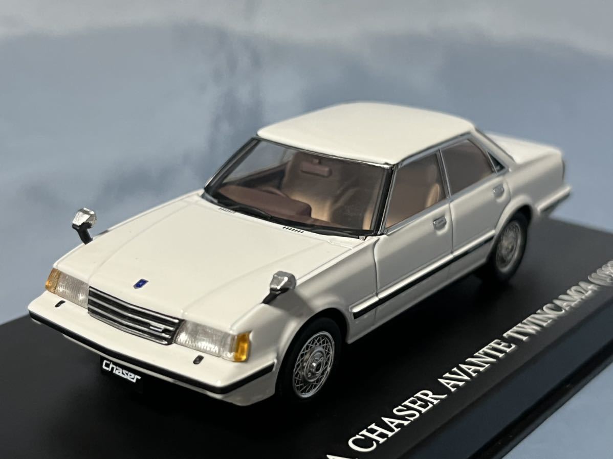 アオシマ DISM 製　　トヨタ　チェイサー　アバンテ　ツインカム24 (1982年) 白　カスタムホイール付き　　　　1/43_画像2