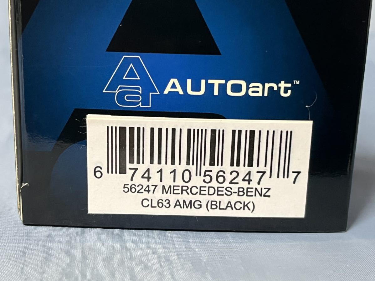 オートアート 製  メルセデスベンツ CL63 AMG 黒   1/43の画像9