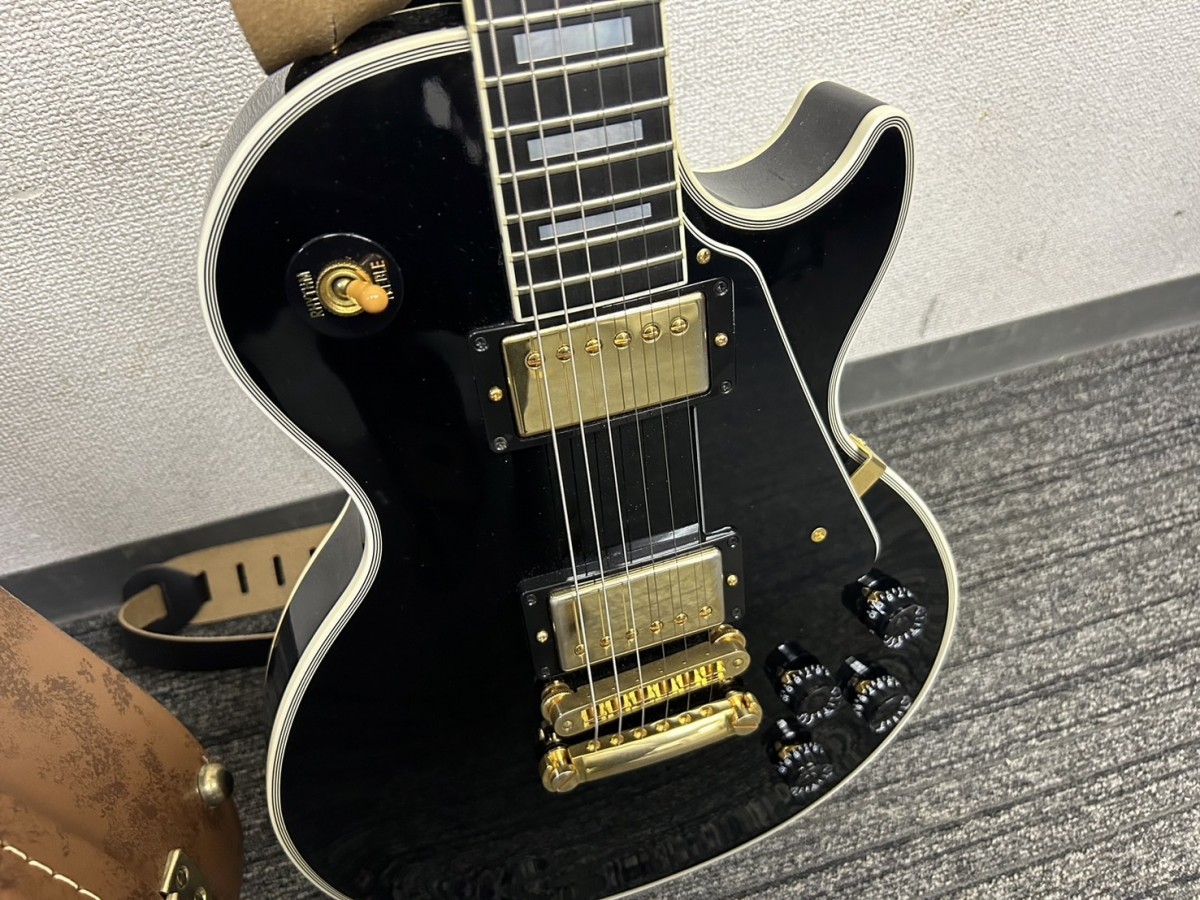 比較的美品 Gibson ギブソン Les Paul CUSTOM レスポール カスタム エレキギター 純正ハードケース CS301455 ブラック 弦楽器 A3 現状品_画像5
