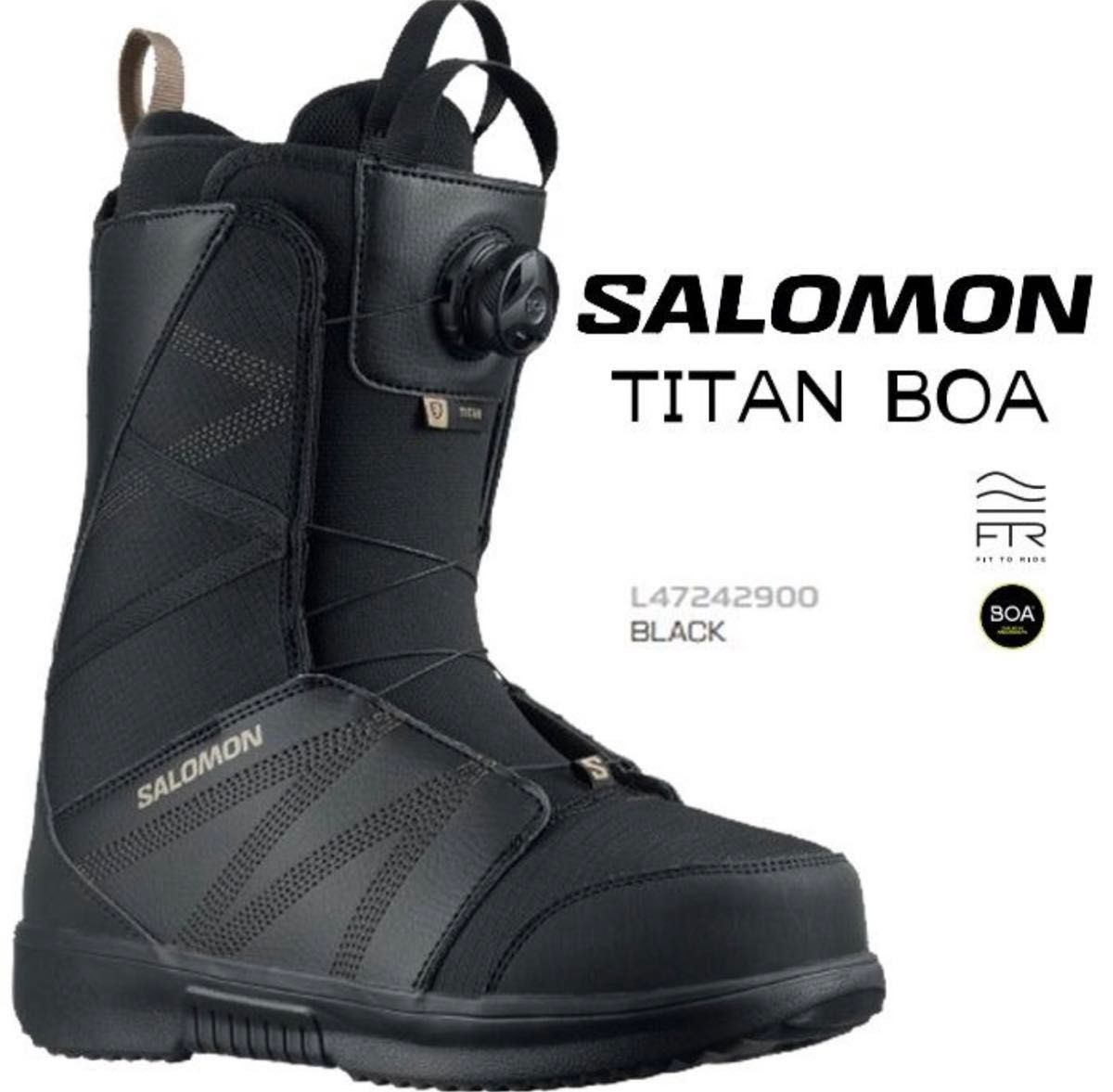 サロモン スノーボード ブーツ メンズ 23-24 SALOMON TITAN BOA タイタン ボア 男性　2024 日本正規品