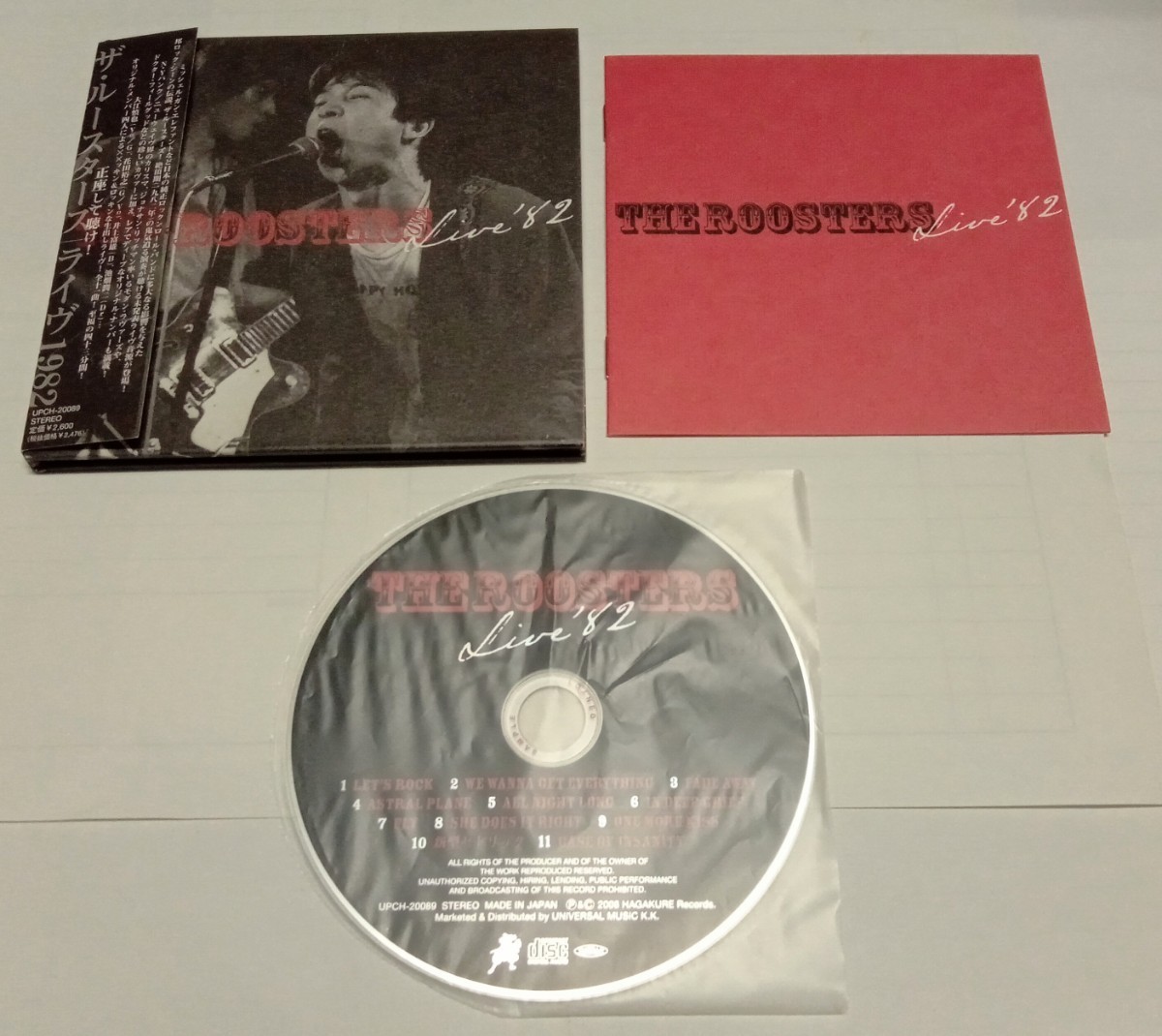 THE ROOSTERS 『ライブ 1982』 サンプル盤 非売品 レア 貴重 ルースターズ 大江慎也 花田裕之 MICHELLE ミッシェル Birthday チバユウスケ_画像3