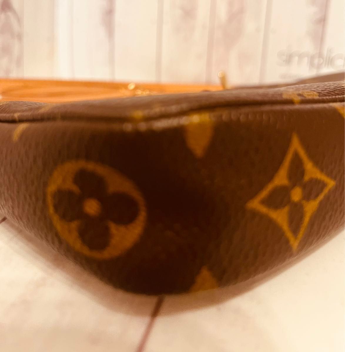 超極美品 ショルダーストラップ2点セット LOUIS VUITTON ルイヴィトンモノグラム ポシェットアクセソワール ショルダー