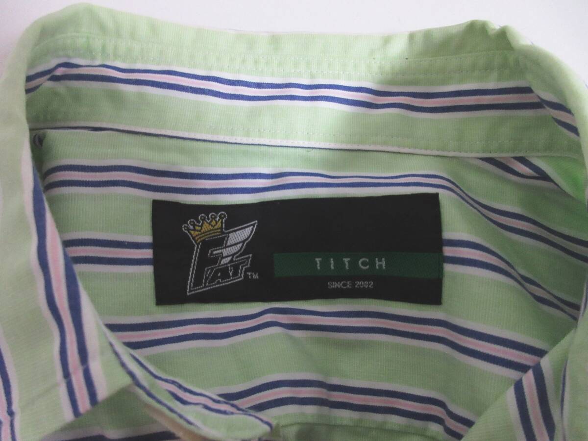 FATefe- футболка окантовка короткий рукав PATROL мужской TITCH зеленый yg5367
