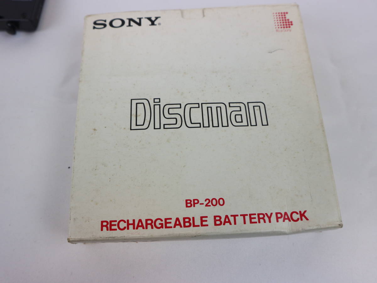 1円スタ☆【未使用保管品】SONY Discman ソニー ディスクマン バッテリーパック BP-200 箱付き 現状品 CD ポータブルプレイヤー_画像2