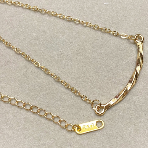 gold necklace 18k gp ゴールドバーネックレス 18金 鍍金 送料一律料金 30_画像4