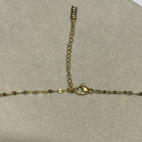 ヘキサグラム シンプルダイヤCZ 18KGP Gold Plated necklace 1円オークション 送料一律 57_画像4