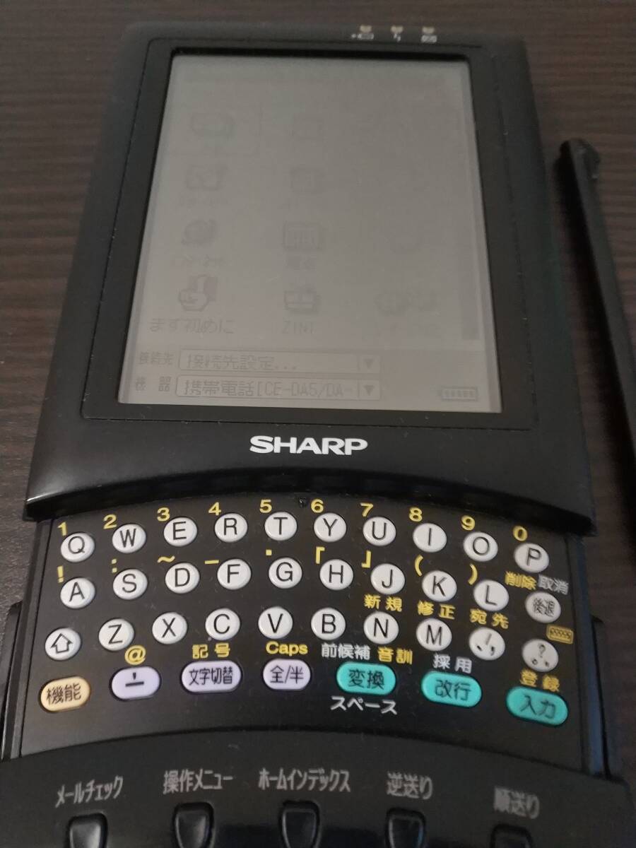 送料無料 SHARP シャープ パーソナルモバイルツール ザウルス MI-L1 動作確認済の画像2