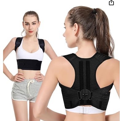 * trying on only posture supporter! posture belt back for supporter [XL]