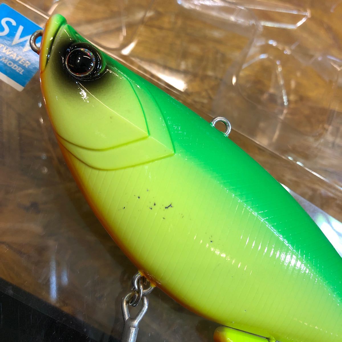 【現状品】エレメンツ ダヴィンチ190 SW #LIME ELEMENTS Davinci ライム ビッグベイト ソルトウォーター_画像10