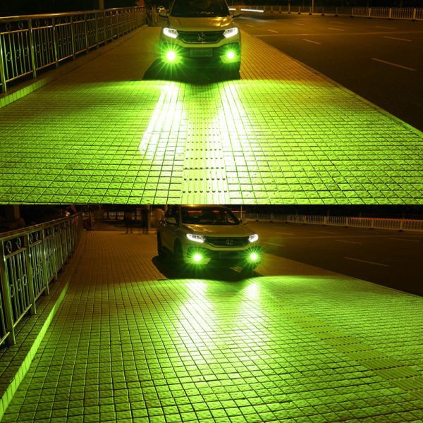 LEDフォグランプ 12000LM ライムグリーン H3/H8/H11/H16/HB3/HB4 グリーンイエロー グリーンレモン LEDヘッドライト 2個セット FG250_画像3