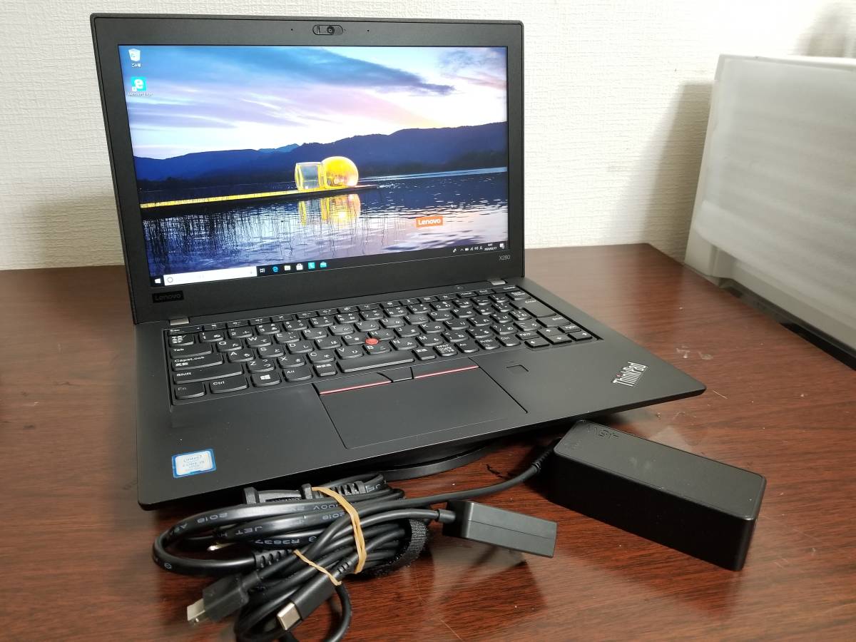 257 Lenovo ThinkPad X280 Core i5 第８世代 (8350U)◆RAM8GB◆超高速 M.2 SSD256GB◆12.5インチFull HD Win10 Office2021 PC laptopの画像1