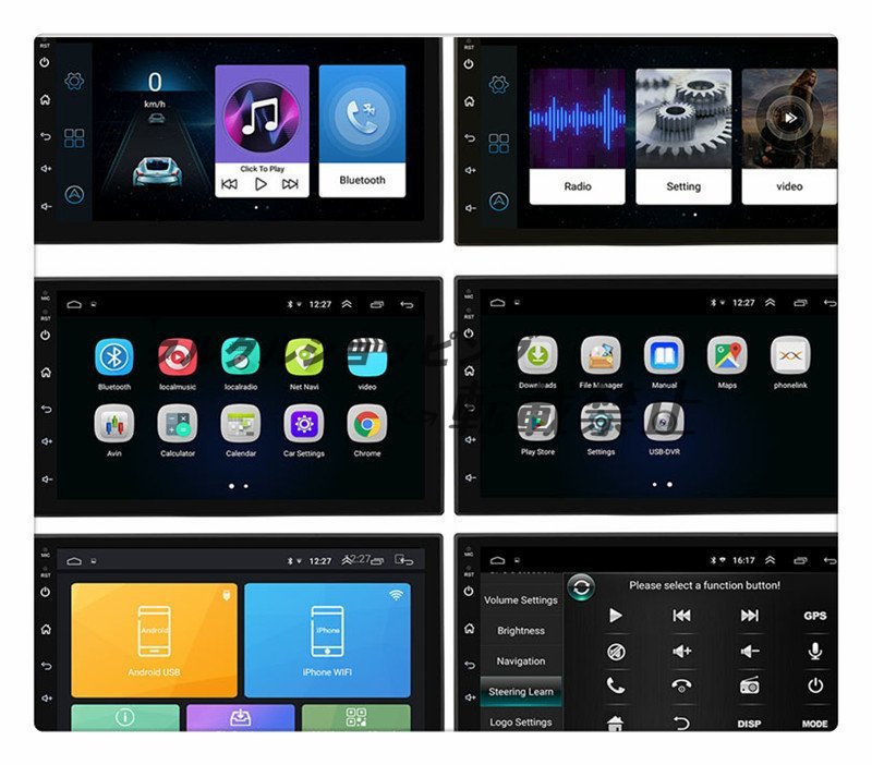 9.7インチ 縦型 200系 ハイエース 専用 パネル アンドロイド ナビ ディスプレイオーディオ iPhone CarPlay Android Autoの画像4