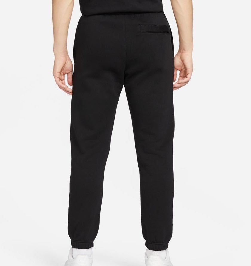 新品 送料込 NIKE CLUB+ BB M LOGO CF PANTS Mサイズ 黒 ナイキ クラブ ロゴ スウェット パンツ 裏起毛 フリース テーパード ジョガー_画像4