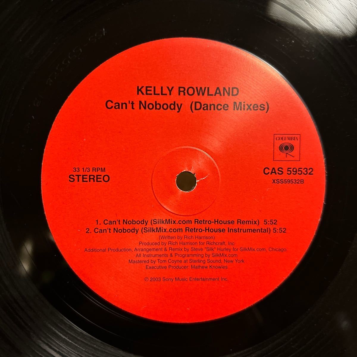 KELLY ROWLAND / CAN'T NOBODY (house remix) / LP レコード_画像2