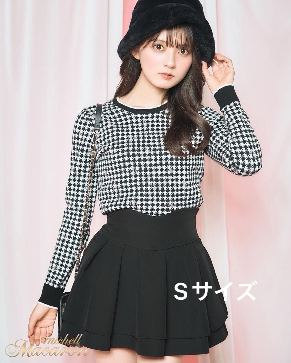 ミシェルマカロン 殿堂入り 美脚になれるスカート ブラック S ミシェルマカロン 殿堂入り 美脚になれるスカート ブラック S