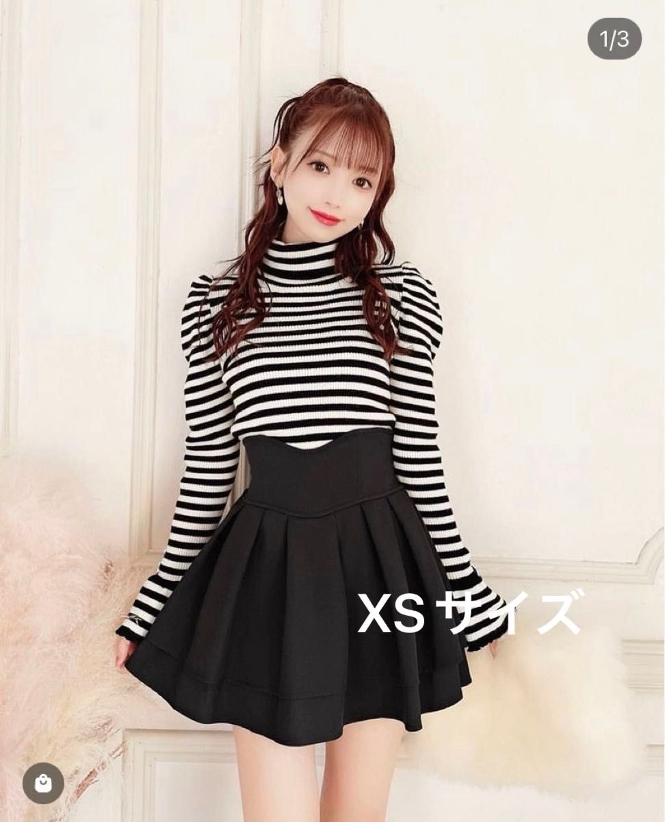 ミシェルマカロン 殿堂入り 美脚になれるスカート ブラック XS ミシェルマカロン 殿堂入り 美脚になれるスカート ブラック XS
