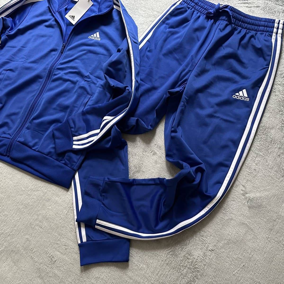 格安送料 Lサイズ 新品 adidas アディダス 上下セット ジャージ トラックスーツ ジャケット トラックパンツ ブルー セットアップ aIC6761_画像7