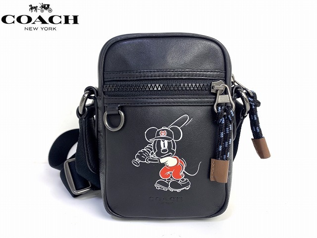  beautiful goods * free shipping * Coach COACH Disney collaboration Mickey signature shoulder bag 3330