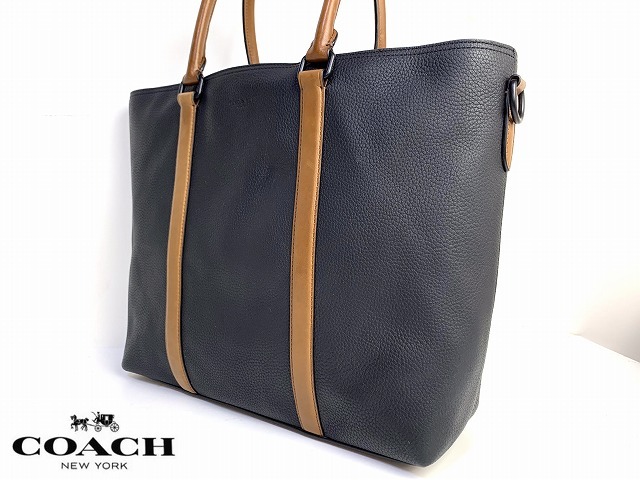 美品★送料無料★ コーチ メンズ COACH メトロポリタン 2Way ショルダーバッグ トートバッグ ビジネス トート ブラック