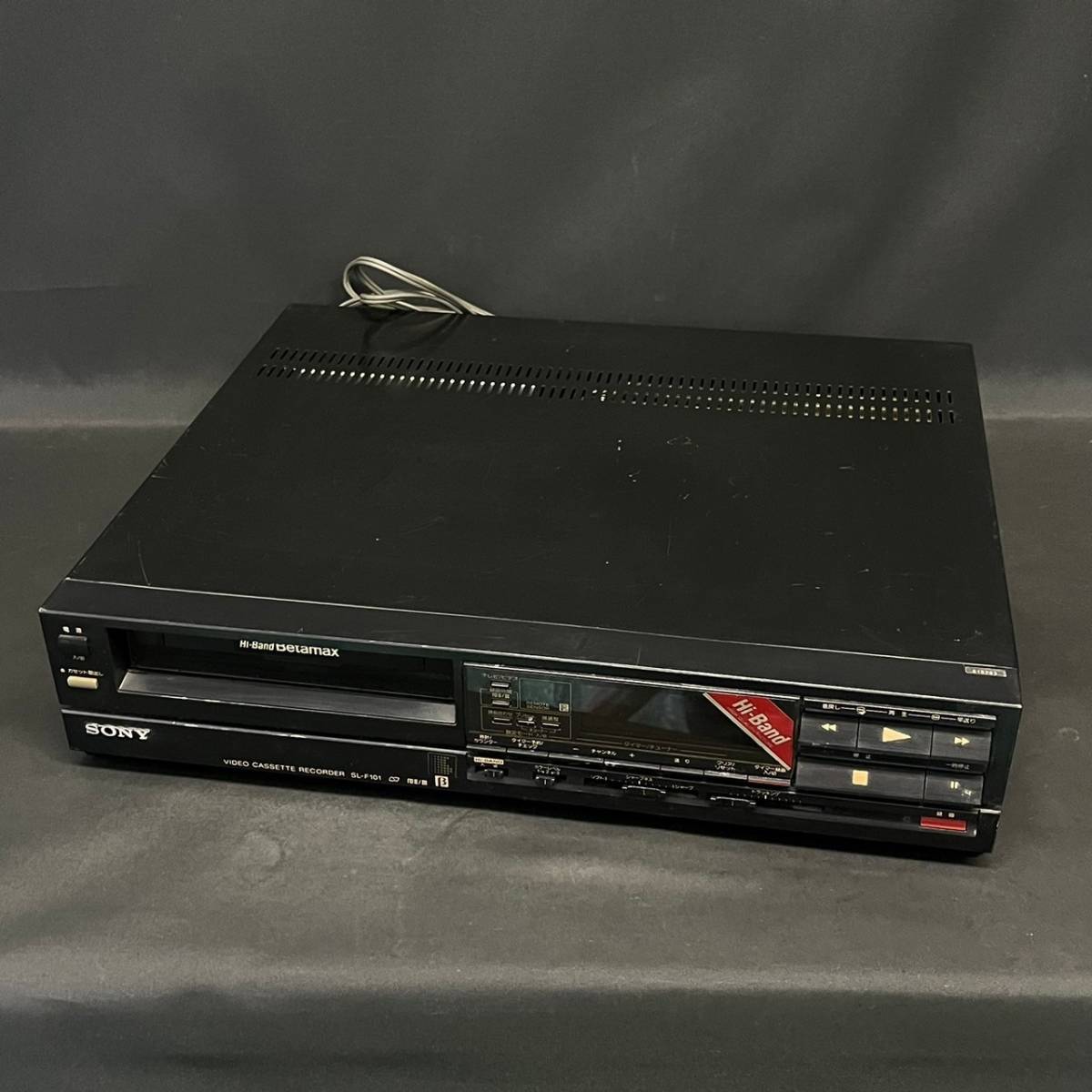 BBd040I 100 SONY SL-F101 Hi-Band Betamax ハイバンド ベータマックス ビデオデッキ 映像機器 レトロ_画像1