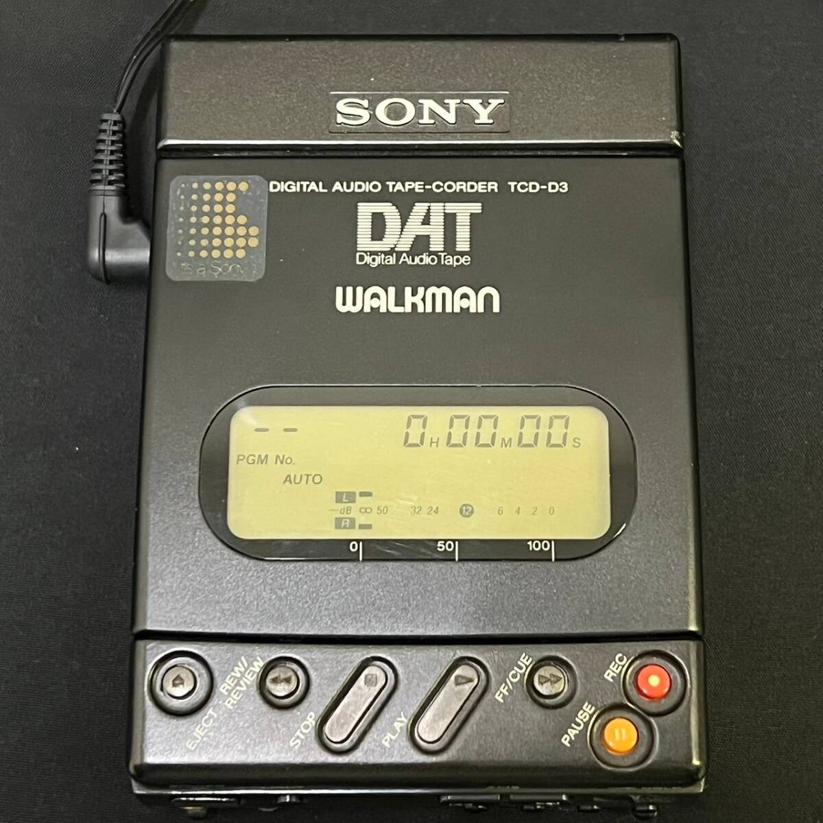 BBg185A 80 箱付き SONY TCD-D3 ACP-D3 RMT-D7 BP-D3 DAT WALKMAN ウォークマン テープコーダー リモートコマンダー 説明書 リモコン_画像2