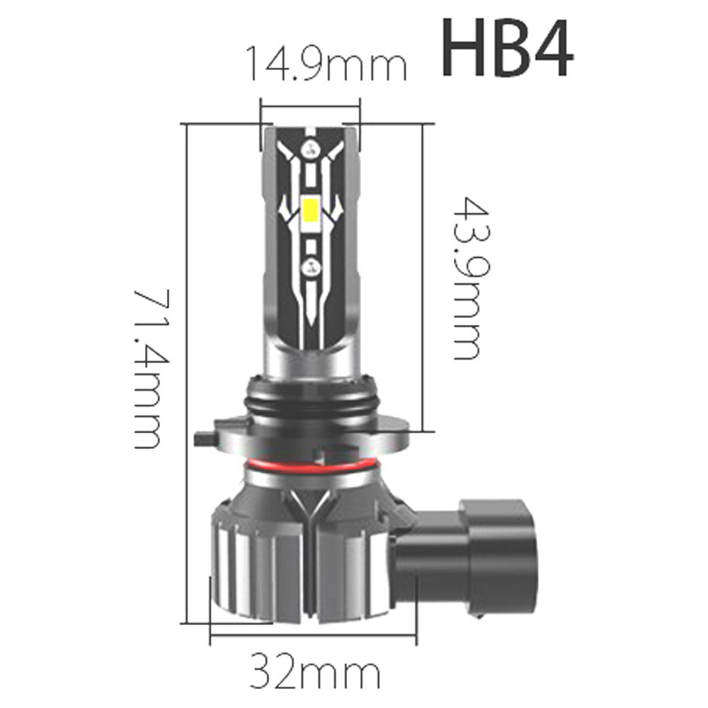 LEDヘッドライト HB4 DC12V 12000ルーメン 6000K ホワイト 車検対応 2本セット 1年保証_画像9