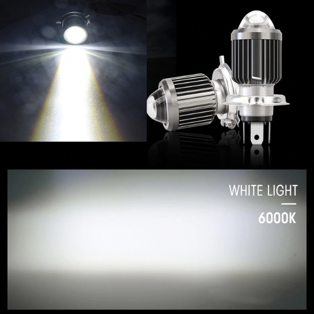 LEDヘッドライト バイク BA20D Hi/Lo DC9V～80V 1400ルーメン 6000K ホワイト CSP3570チップ 集光レンズ 単品 1本 1年保証_画像6