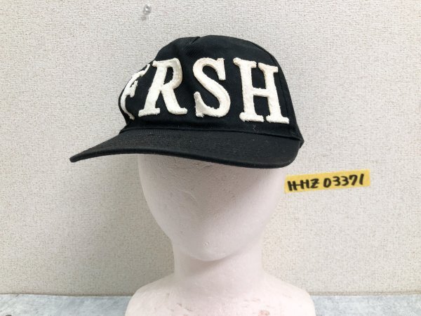 ＜送料無料＞ FRESH.i.AM フレッシュ アイアム ロゴ刺繍入り キャップ 帽子 野球帽 黒 ブラック_画像1