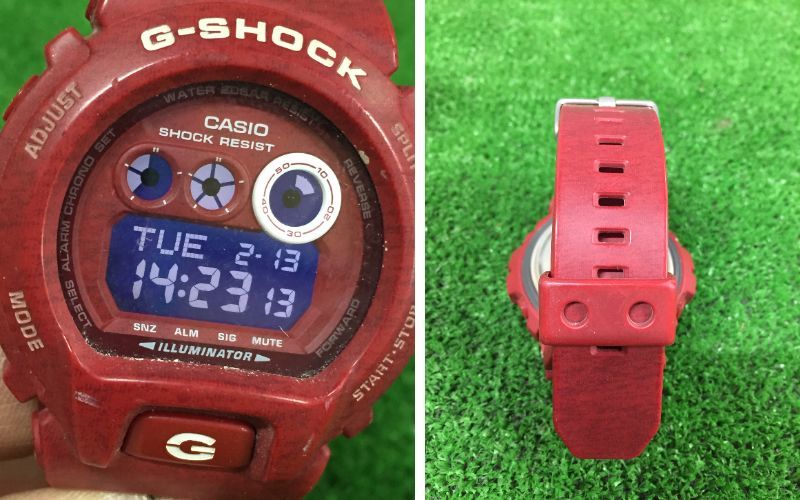 □ CASIO カシオ ウォッチ 腕時計 G-SHOCK GD-X6900HI レッド デジタル BABY-G BGA-210 ホワイト アナデジ 2個セット 18-32_画像3