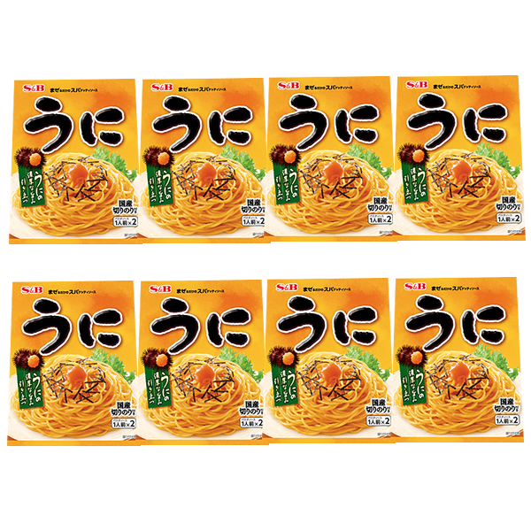 ■エスビー　まぜるだけのスパゲッティソース　うに　8袋■1袋2パック入り■あえるパスタソース