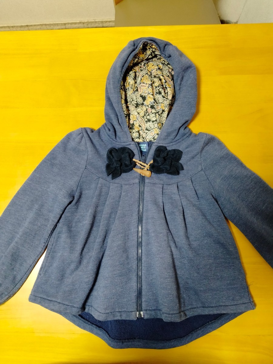 [N460]ANNA SUI Anna Sui Parker hood 120cm blouson 