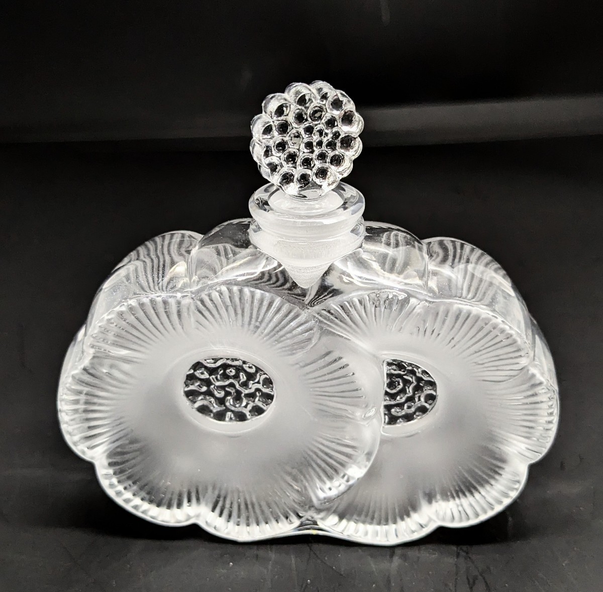 【美品】Lalique ラリック ドゥ フルール フレグランスボトル 香水瓶 Deux Fleurs