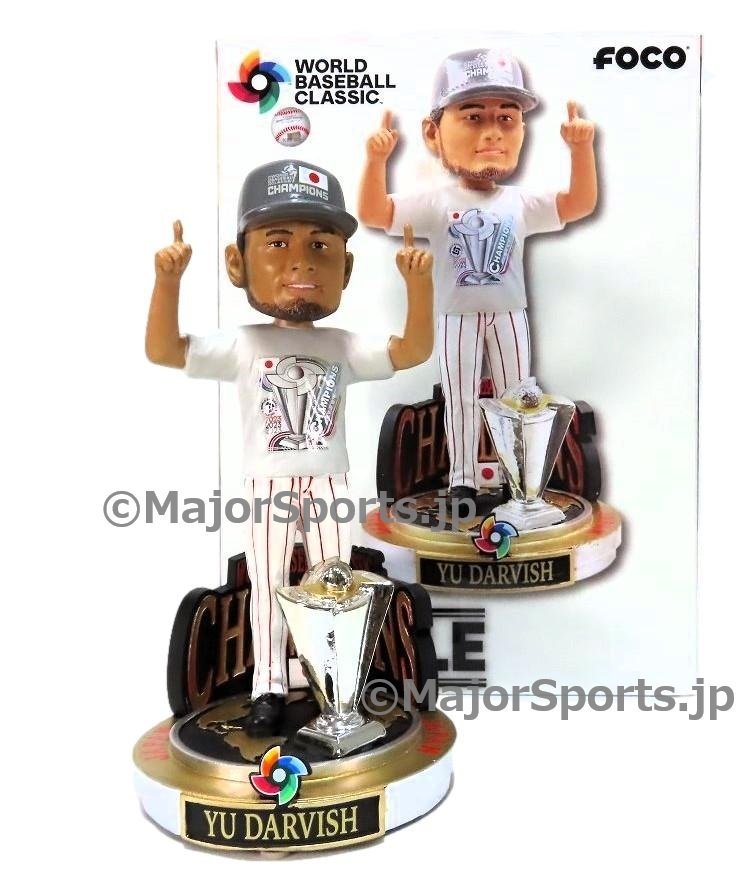 【MS】ダルビッシュ 2023年WBC 優勝キャップ ボブルヘッド人形 新品 世界123個限定版 完売品 バブルヘッド 首振り人形 大谷翔平_画像1