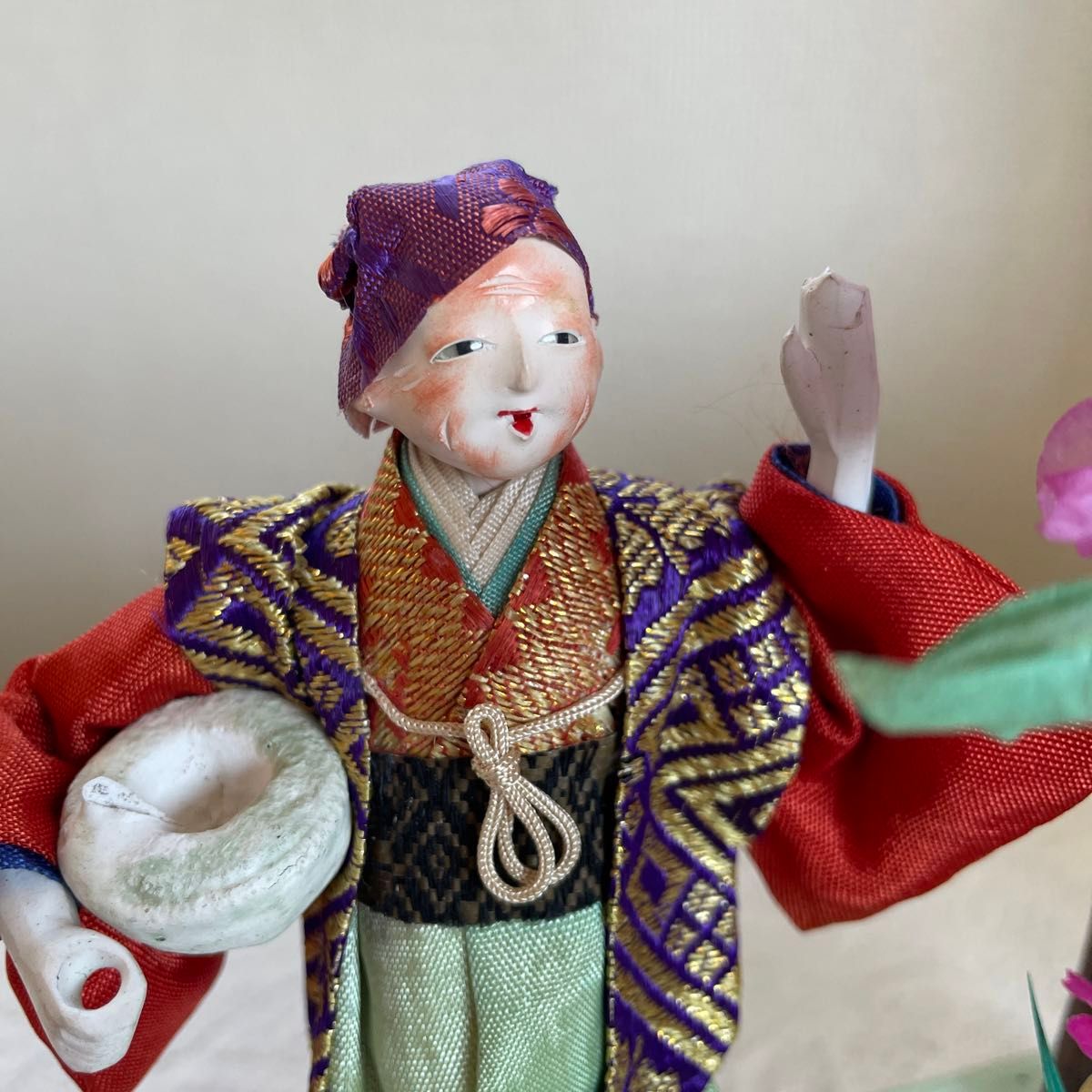 アンティーク　日本人形 花咲か爺さん　時代雛人形  物語　訳あり未使用品