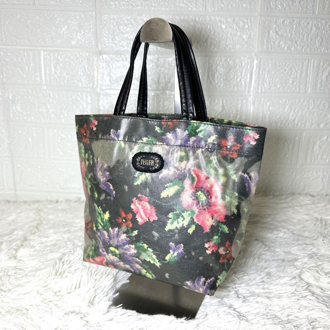 ...　 дамская сумка  　 сумка для покупок 　 цветы   рукоятка 　 цветок  　 черный 