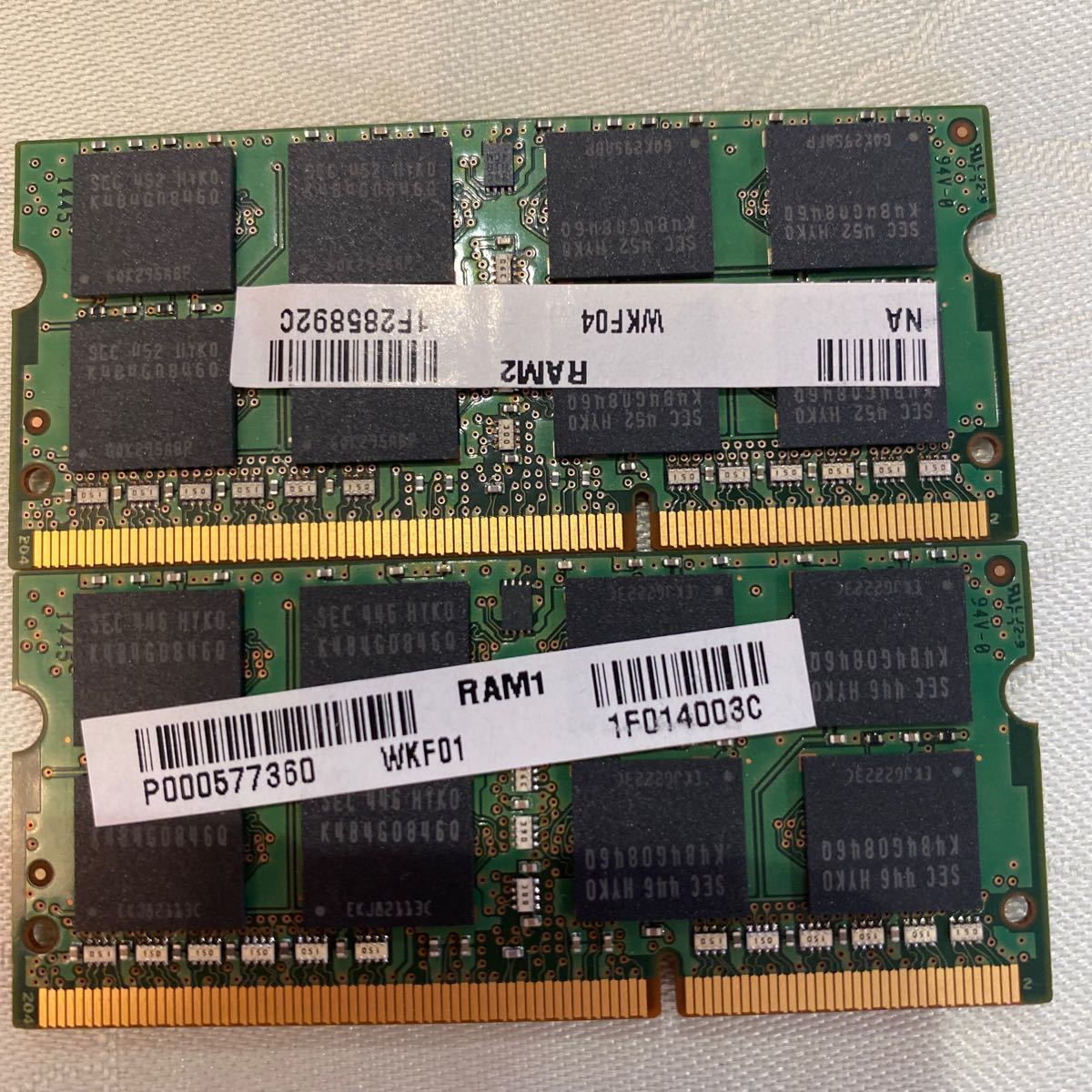 SAMSUNG DDR3L 1600 2Rx8 PC3L 12800S 8GBX2枚セット(16GB)⑧_画像2