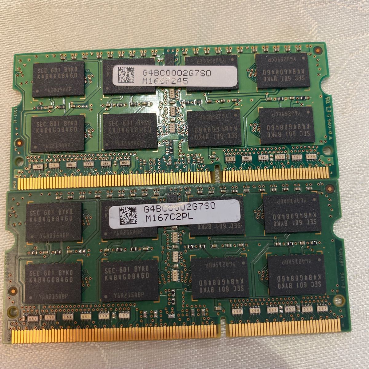 SAMSUNG DDR3L 1600 2Rx8 PC3L 12800S 8GBX2枚セット(16GB)⑥_画像2