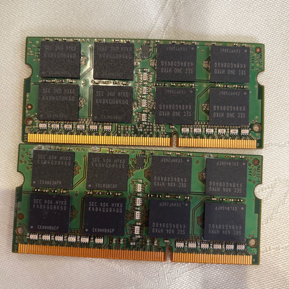 SAMSUNG DDR3L 1600 2Rx8 PC3L 12800S 8GBX2枚セット(16GB)②_画像2