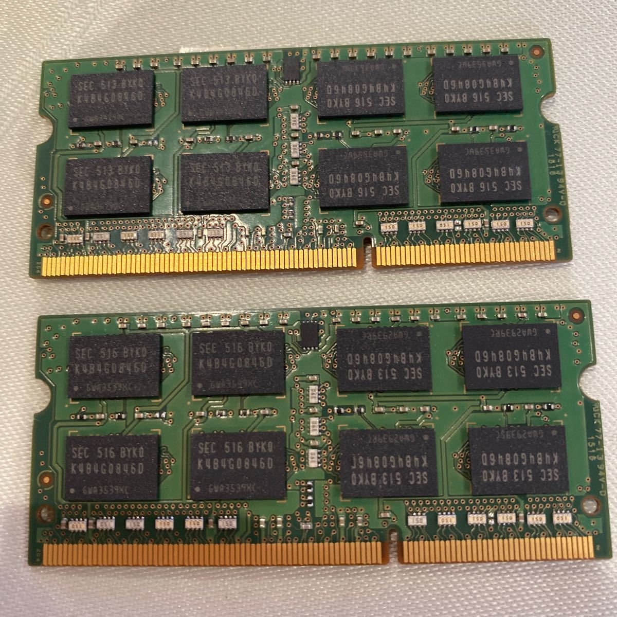 SAMSUNG DDR3L 1600 2Rx8 PC3L 12800S 8GBX2枚セット(16GB)⑦_画像2