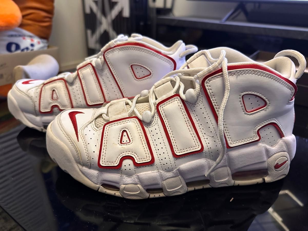 NIKE AIR MORE UPTEMPO "WHITE/VARSITY RED" (2018)