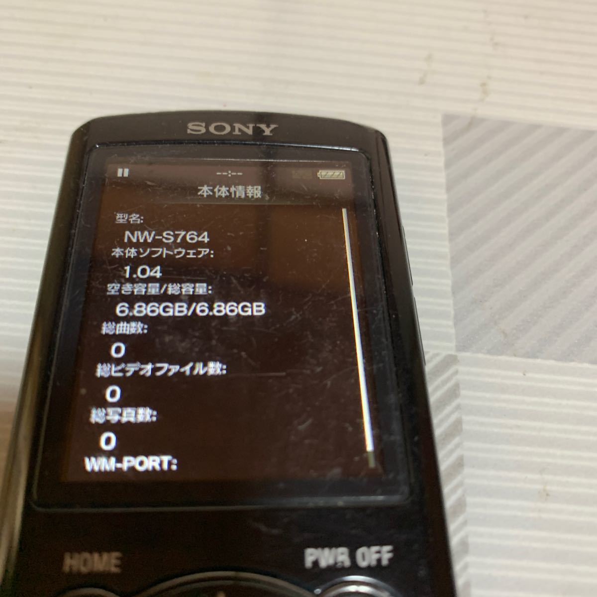 SONY ウォークマン NW-S764 Bluetooth 初期化済み　8GB_画像6