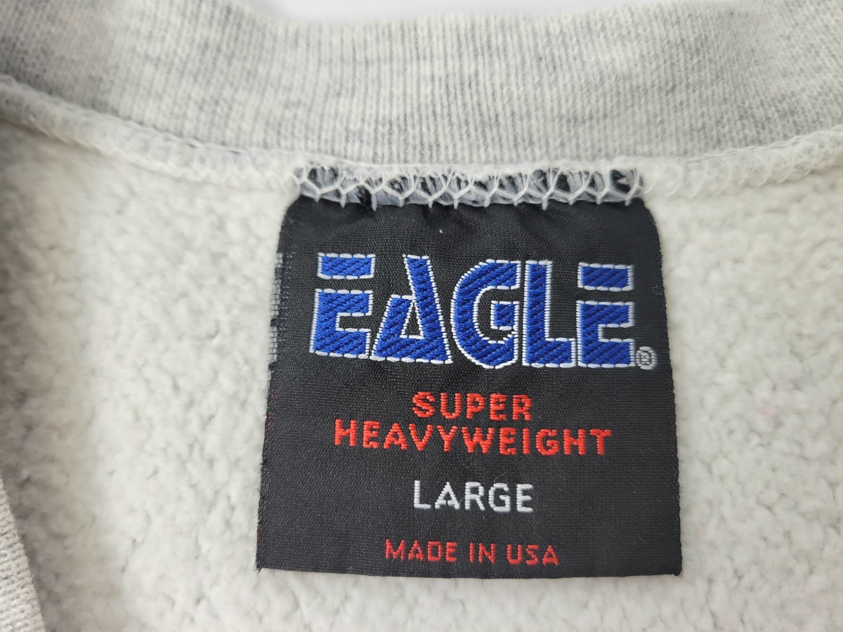 良好 ～90s USA製 2段染込みプリント “ SPRING FIELD ” チャンピオン リバースウィーブ タイプ EAGLE SUPER HEAVYWEIGHT スウェット L_画像7