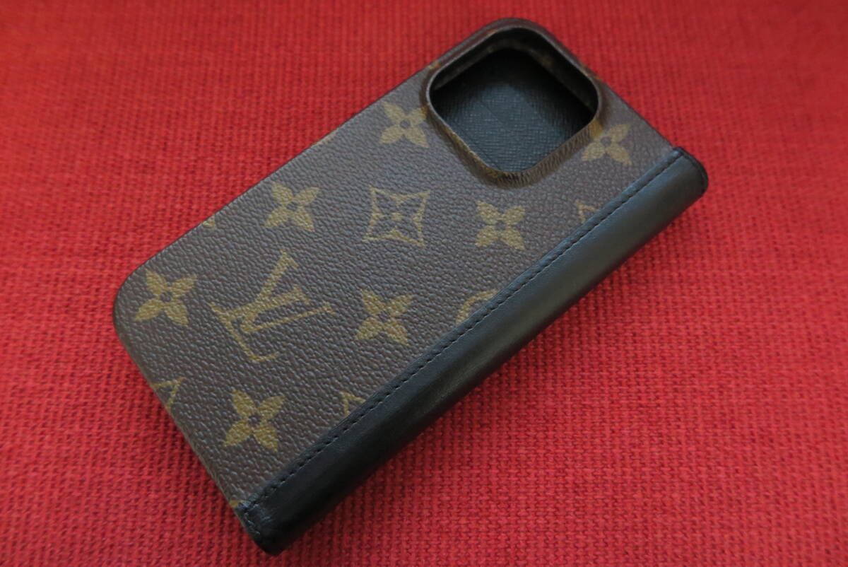 【美品】LOUISVUITTON/ルイヴィトン/IPHONE14PRO/フォリオ/モノグラム/スマホケース/M82803/アイフォン/手帳型_画像2