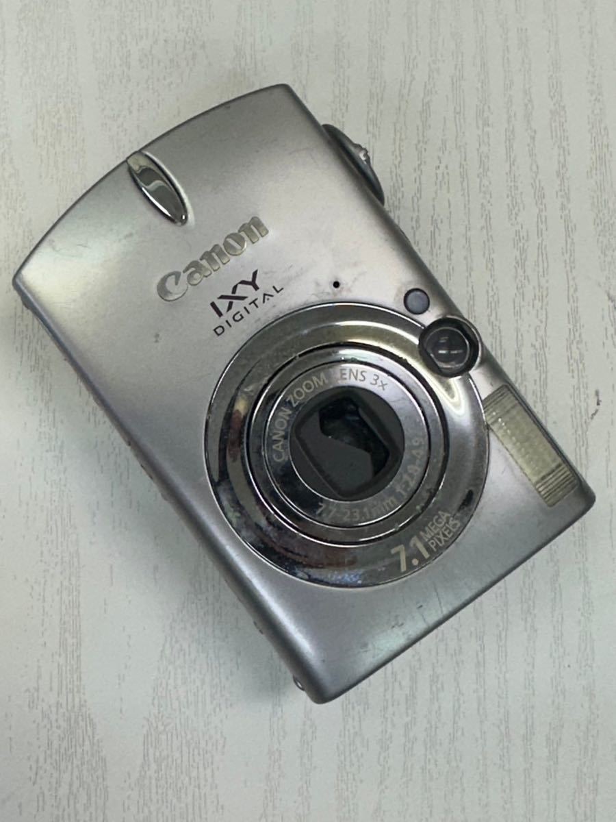 Cannon キャノン PC1114 IXY DIGITAL 600 イクシィデジタル コンパクトデジタルカメラ シルバー 動作未確認 電池なし 箱付き ジャンク_画像1