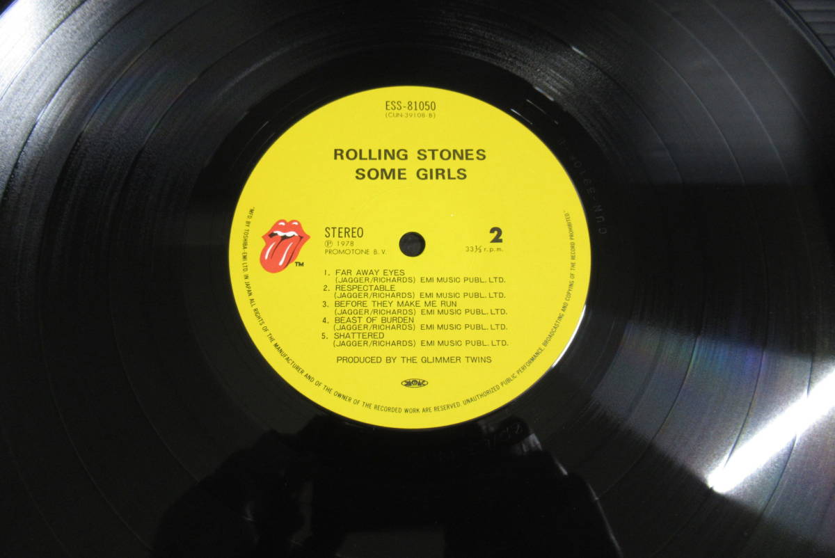 【レコード 帯付き！】 THE ROLLING STONES ザ・ローリング・ストーンズ / SOME GIRLS 女たち LP ESS-81050_画像6