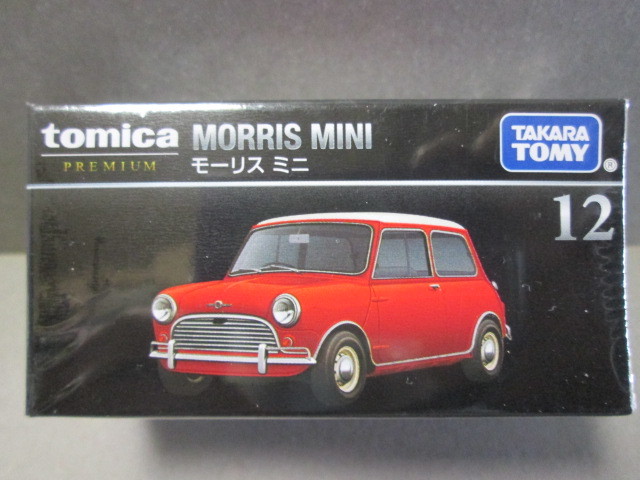 トミカプレミアム 12 モーリス ミニ レッド(通常仕様) 1/50 MORRIS MINI _パッケージは未開封です。